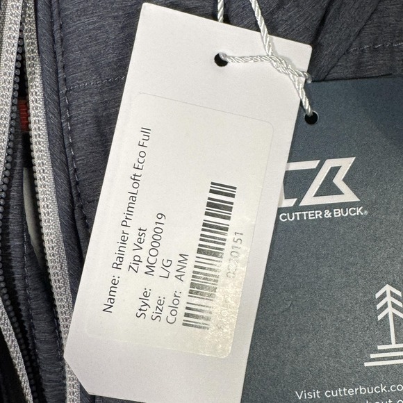 North Carolina Tar Heels Vest Mens Large NCAA Basketball Cutter & Buck Rainier - Picture 3 of 10